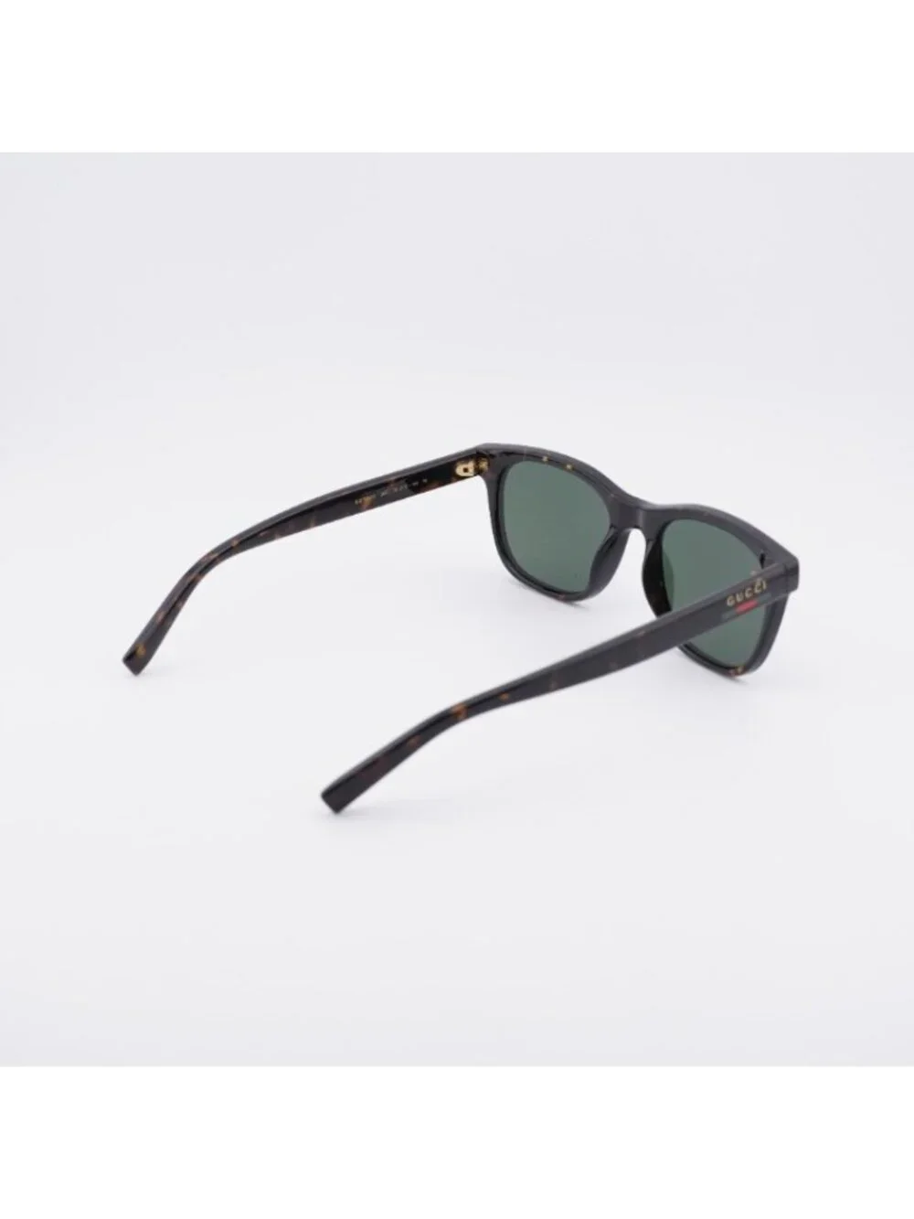 Gucci GG1985S 002 Sunglasses Havana Square Frame, Green Lenses
